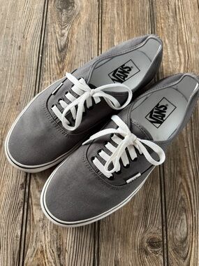 Vans Charcoal Canvas Sneakers gray Doheny men’s 8.5 ladies 10 lace up